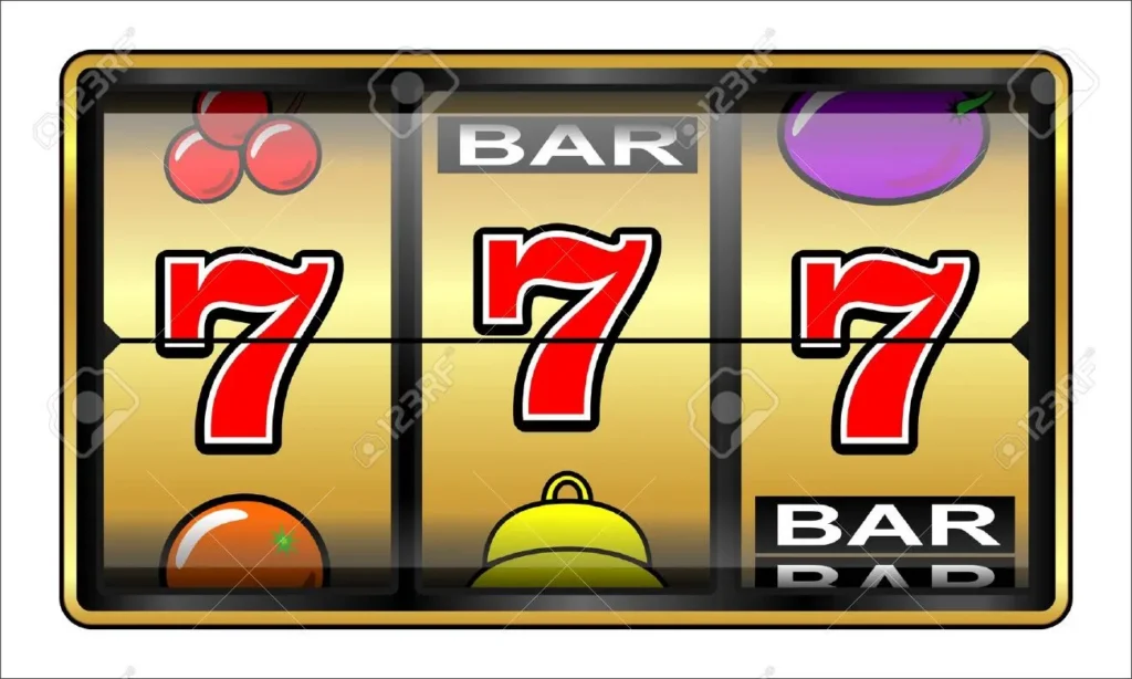 25477256 gambling illustration 777 casino slot machine jackpot luck concept web